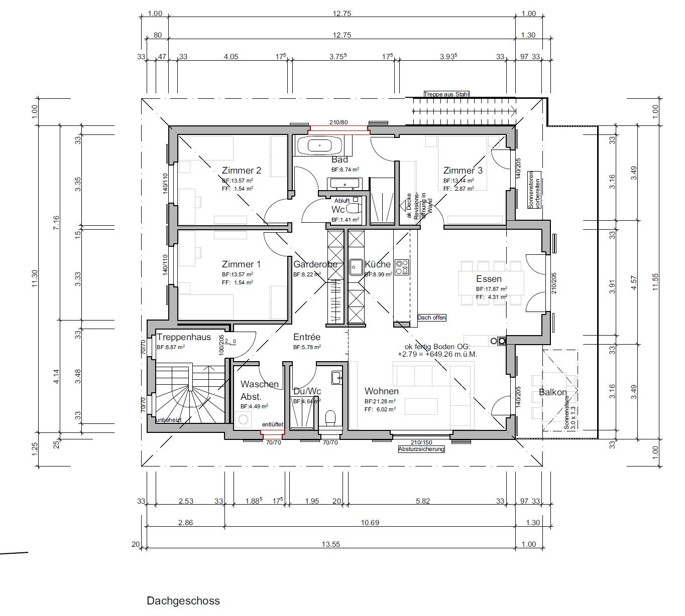 Moderne Dachwohnung