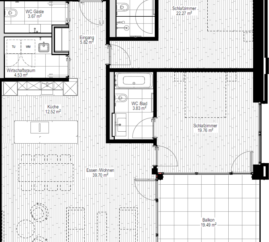Exklusive 3.5 Zi-Wohnung