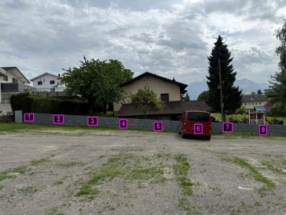 Aussenparkplätze in Mauren zu vermieten
