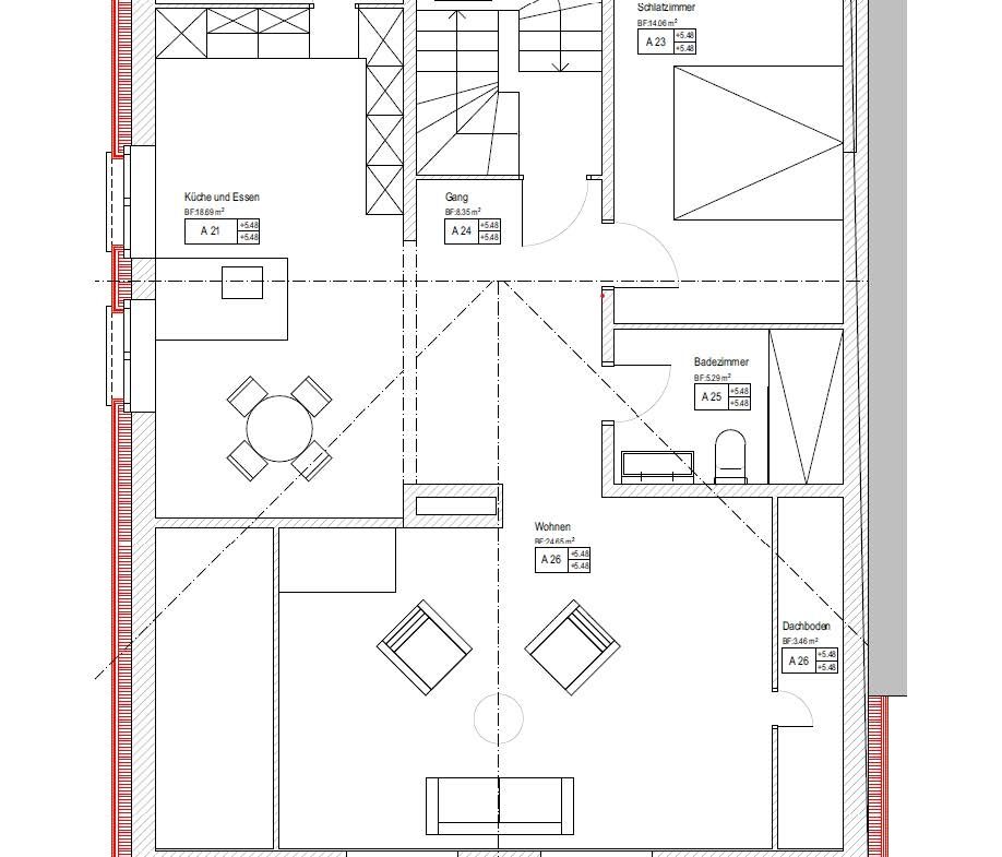 Hochwertige 2.5-Zimmer-Wohnung mit Cheminée und Panorama-Aussicht in Vaduz