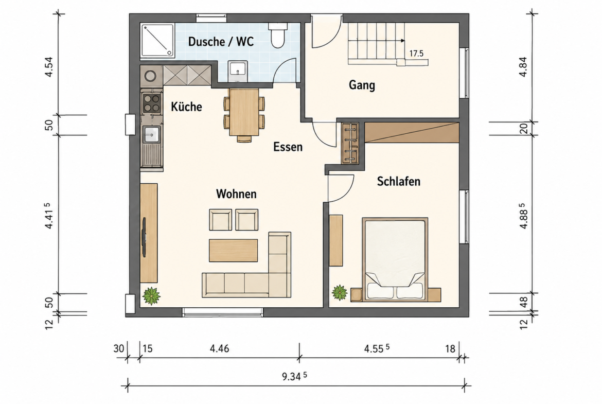 2-Zimmer-Einliegerwohnung in Balzers zu vermieten