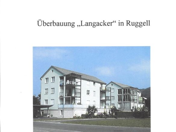 3 1/2 Zimmerwohnung, mit Wintergarten Langeracker 35 Ruggell